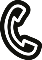 telephone handset icon symbol png