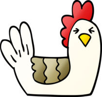 gradiente ilustração desenho animado Alojamento galinha png