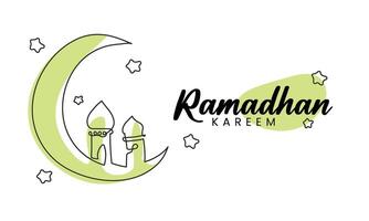 ramadan kareem islamic background banner illustration vector