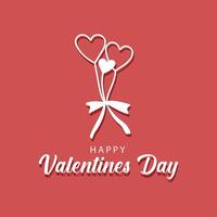 valentines day, 14th February, design romantic love day Celebration card illustration vector