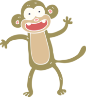 cartoon doodle crazy monkey png