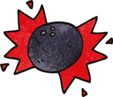 cartoon doodle bowling ball png