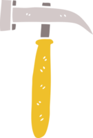 caricatura, garabato, martillo png