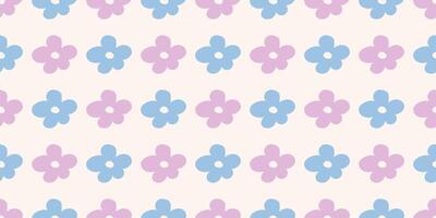 2000s flowers. seamless pattern with abstract colors in delicate pastel shades. y2k background vector