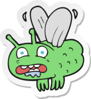 sticker of a cartoon fly png