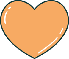 iconic tattoo style image of a heart png