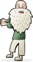 cartoon bearded old man png