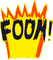 explosion de mousse de doodle de dessin animé png