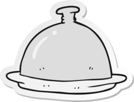 sticker of a cartoon dinner service png