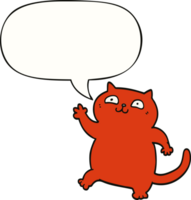 gato de dibujos animados con burbujas de discurso png