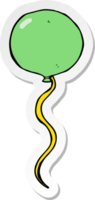 sticker of a cartoon party balloon png