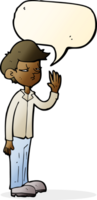 cartoon arrogant boy with speech bubble png