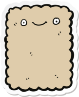 sticker of a cartoon biscuit png