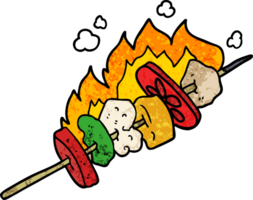 palitos de kebab de dibujos animados png