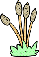 cartoon doodle bed of reeds png