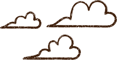 nubes dibujo al carboncillo png