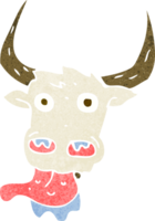 cartoon cow face png