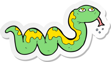 sticker of a cartoon snake png