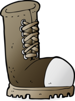 cartoon old work boot png