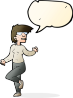 dessin animé femme agitant avec bulle de dialogue png