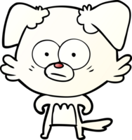 nervous dog cartoon png