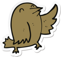 sticker of a cartoon bird png