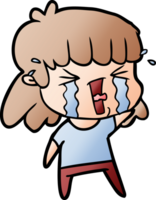 cartoon woman in tears png