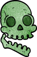 cartoon doodle happy skull png