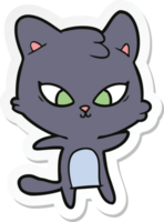 sticker van een schattige cartoonkat png