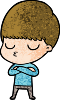 cartoon calm boy png