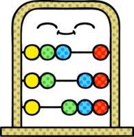 comic book style cartoon of a abacus png