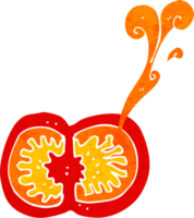 cartone animato succoso pomodoro png