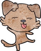 cachorro dançando desenho animado png