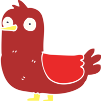 cartone animato scarabocchio rosso uccello png