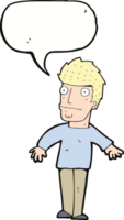 cartoon worried man with speech bubble png