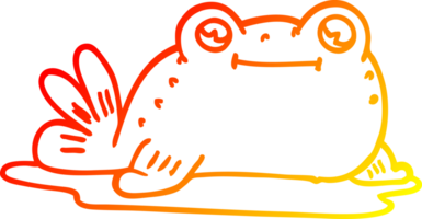 warm gradient line drawing of a cartoon fish png