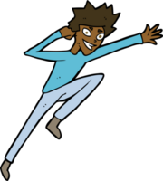 cartoon jumping man png