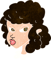 mulher suspeita de desenho animado png