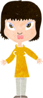 Cartoon-Frau mit offenen Armen png