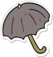 adesivo de um guarda-chuva de desenho animado png