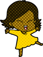 happy cartoon girl png