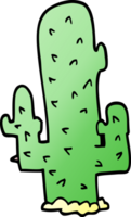 cactus di doodle del fumetto png