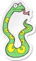 autocollant d'un serpent de dessin animé png