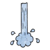 hand textured cartoon pouring water png