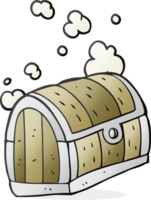 hand drawn cartoon treasure chest png