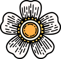 tattoo in traditional style of a flower png