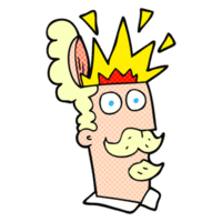 hand drawn cartoon man with exploding head png