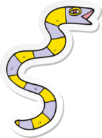 autocollant d'un serpent de dessin animé png