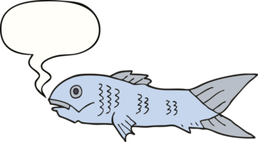 peixe de desenho animado com balão png