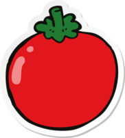 sticker of a cartoon tomato png